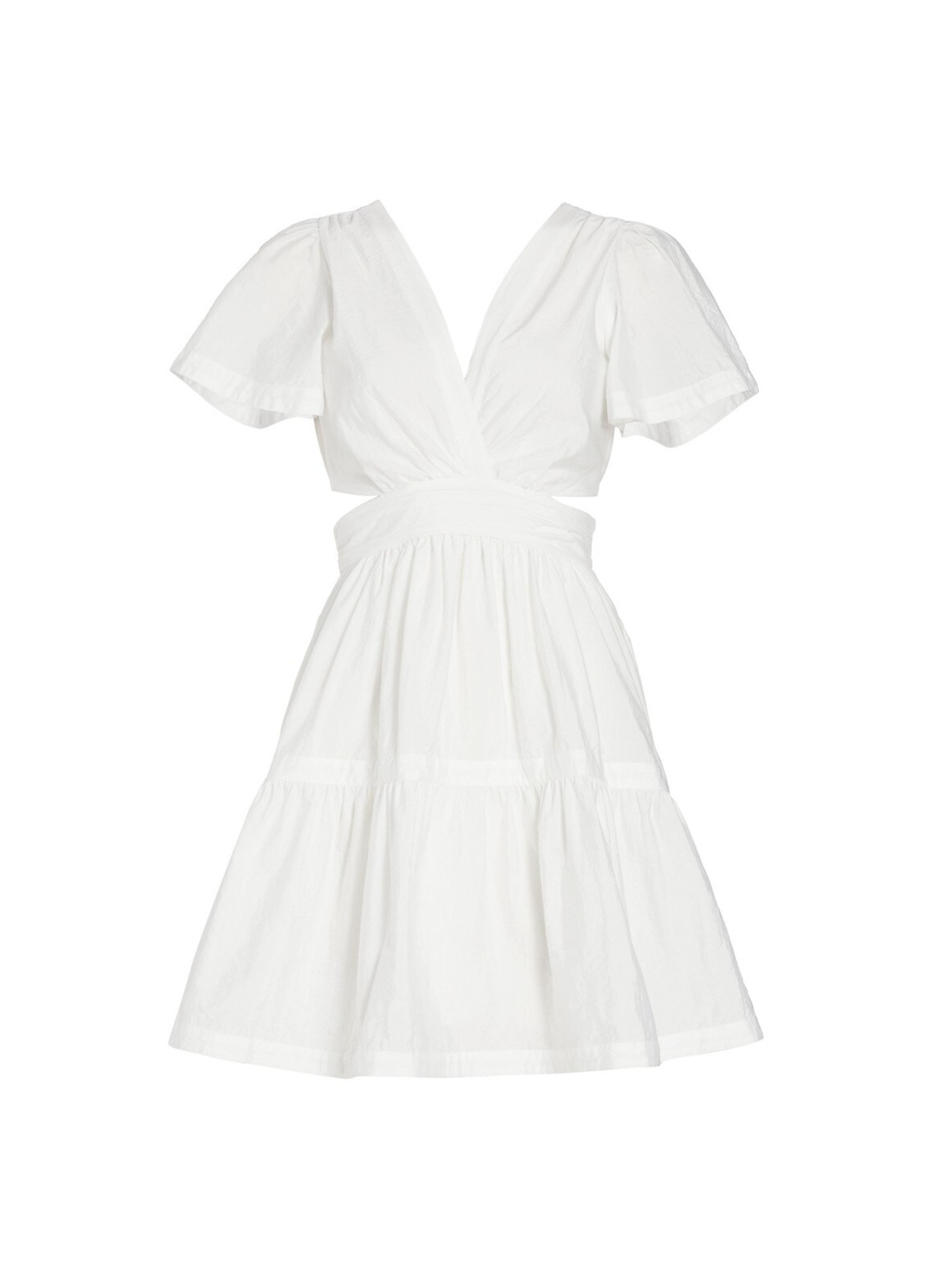 Cinq A Sept Tiered Cream Judith Minidress Size 2